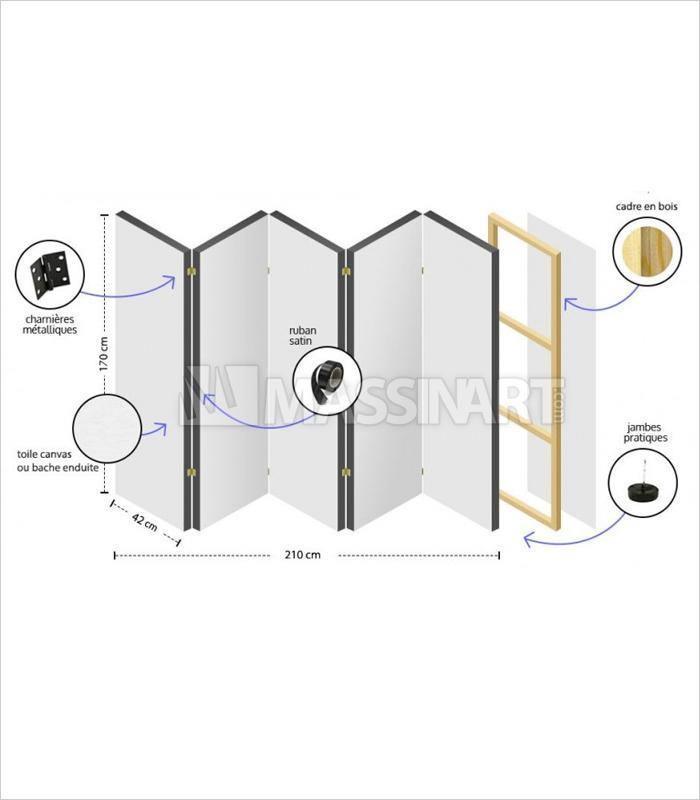 Geometric shapes - Paravent pour séparation - Massinart.ma  décoration murale au Maroc